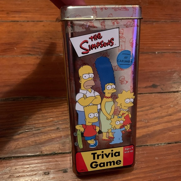 The Simpsons Other - The Simpsons Trivia Game in Collectible Tin 2002 Cardinal Industries Bart